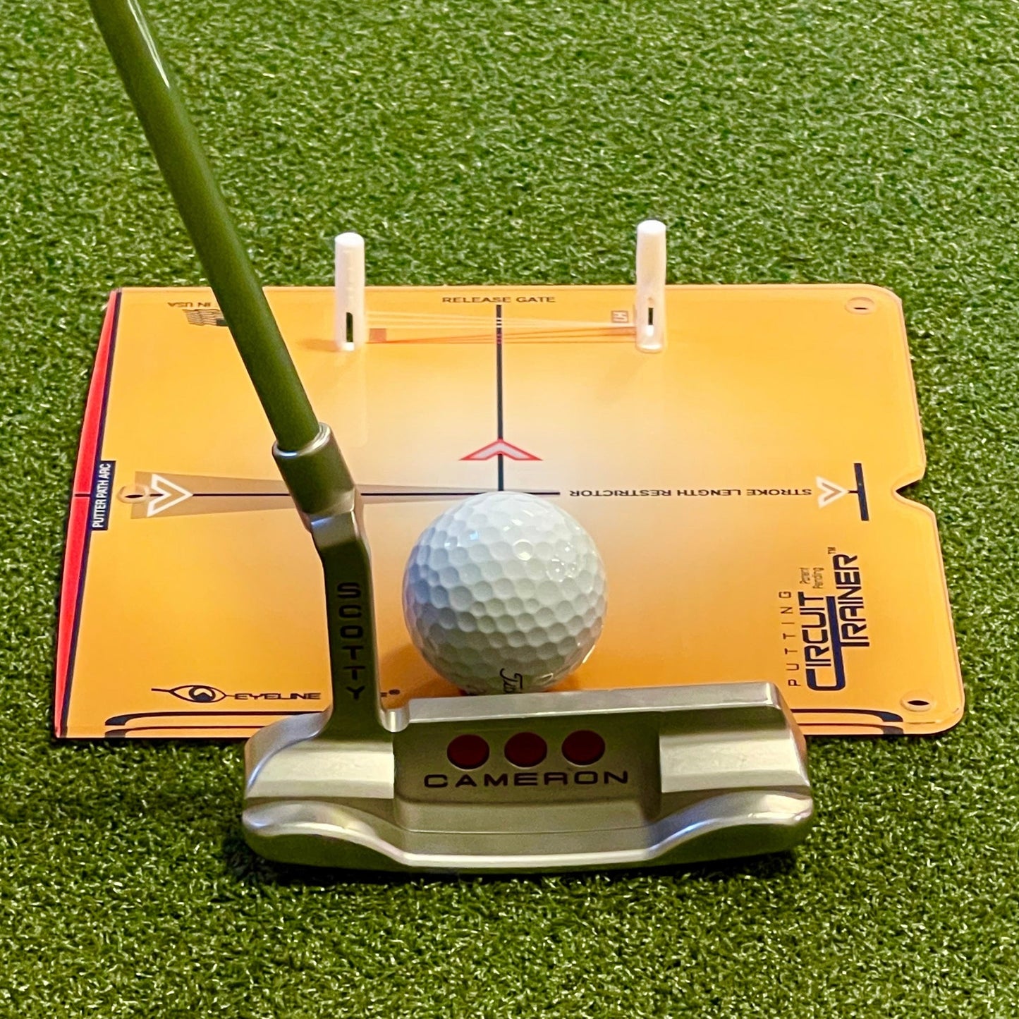 Eyeline Golf Putting Circuit Trainer - 3 Part System - Golf Putting Aid