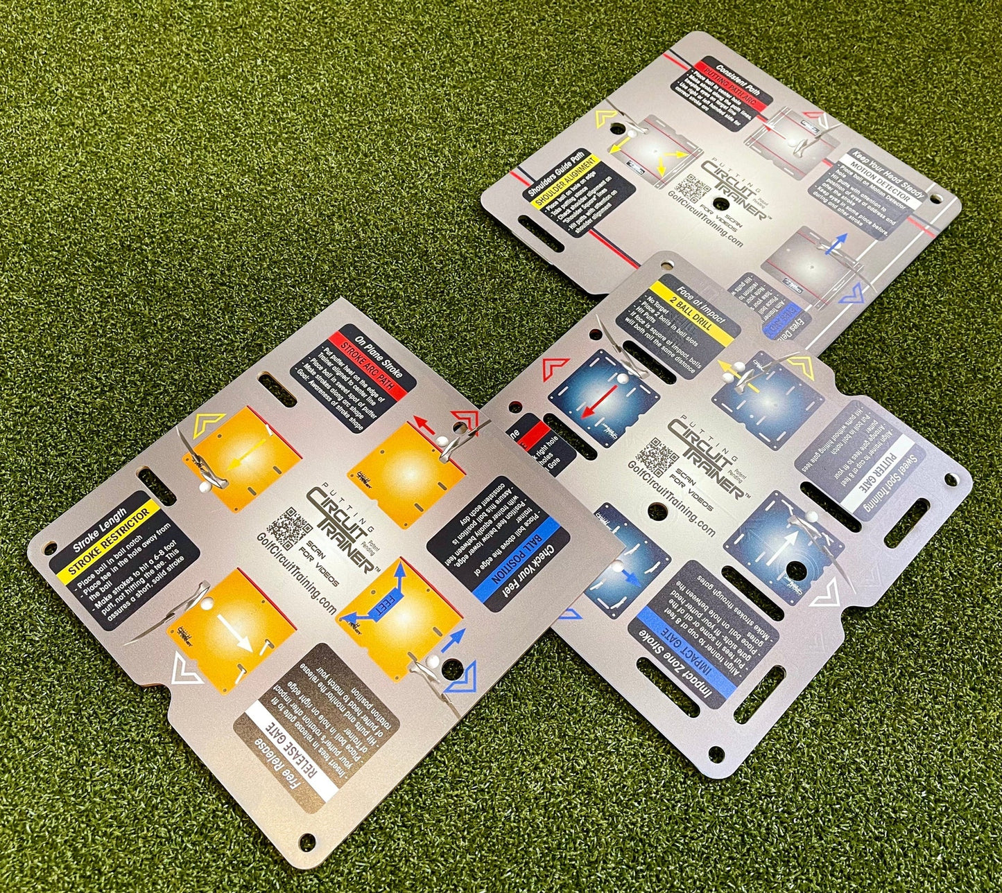 Eyeline Golf Putting Circuit Trainer - 3 Part System - Golf Putting Aid