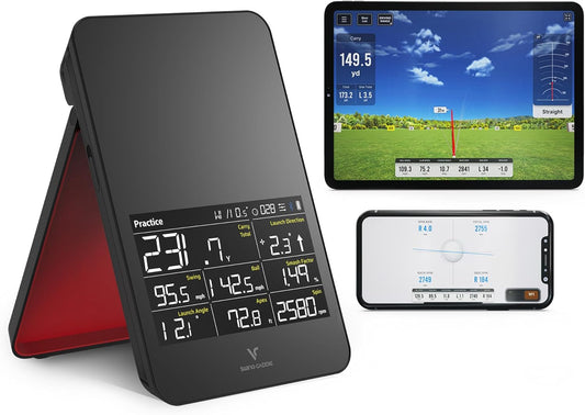 Voice Caddie SC4 PRO Golf Launch Monitor + 3D Driving Range Simulator