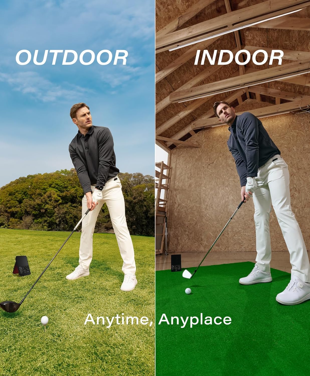 Voice Caddie SC4 PRO Golf Launch Monitor + 3D Driving Range Simulator