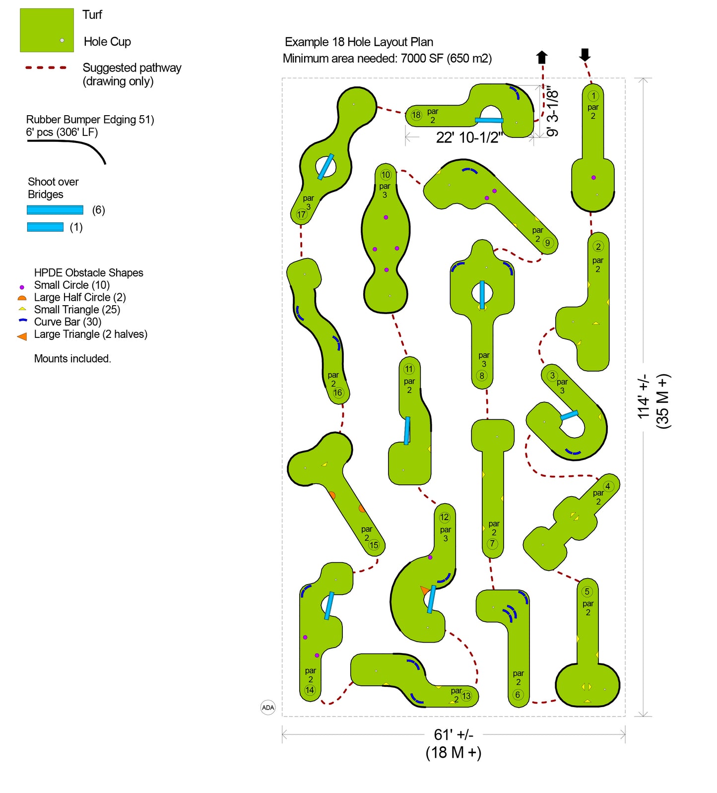 Mini Links Anywhere Links Junior Miniature Golf Course