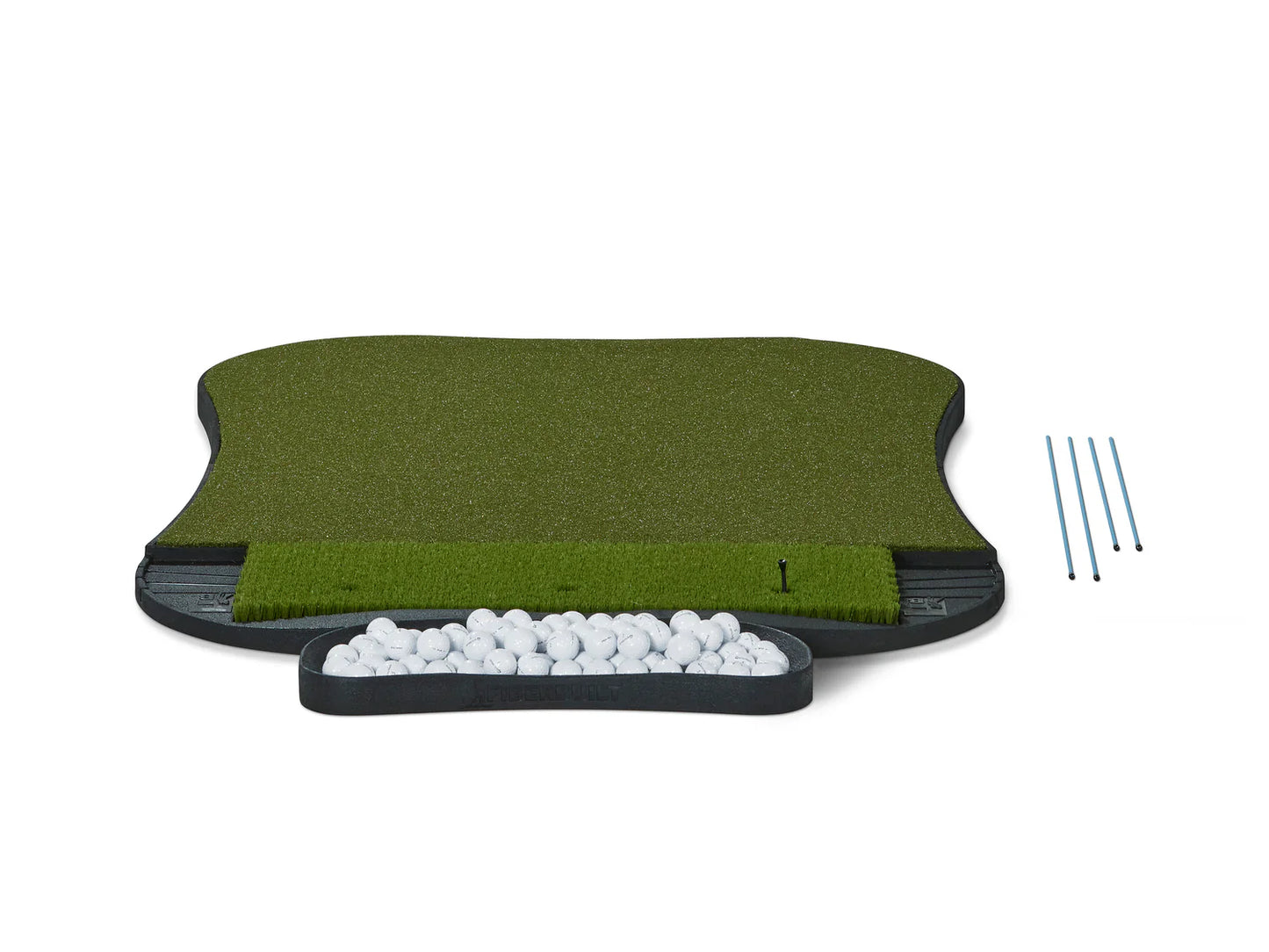 Fiberbuilt Grass Series Hourglass Pro Studio Golf Mat - Single Hitting - 5'x4'