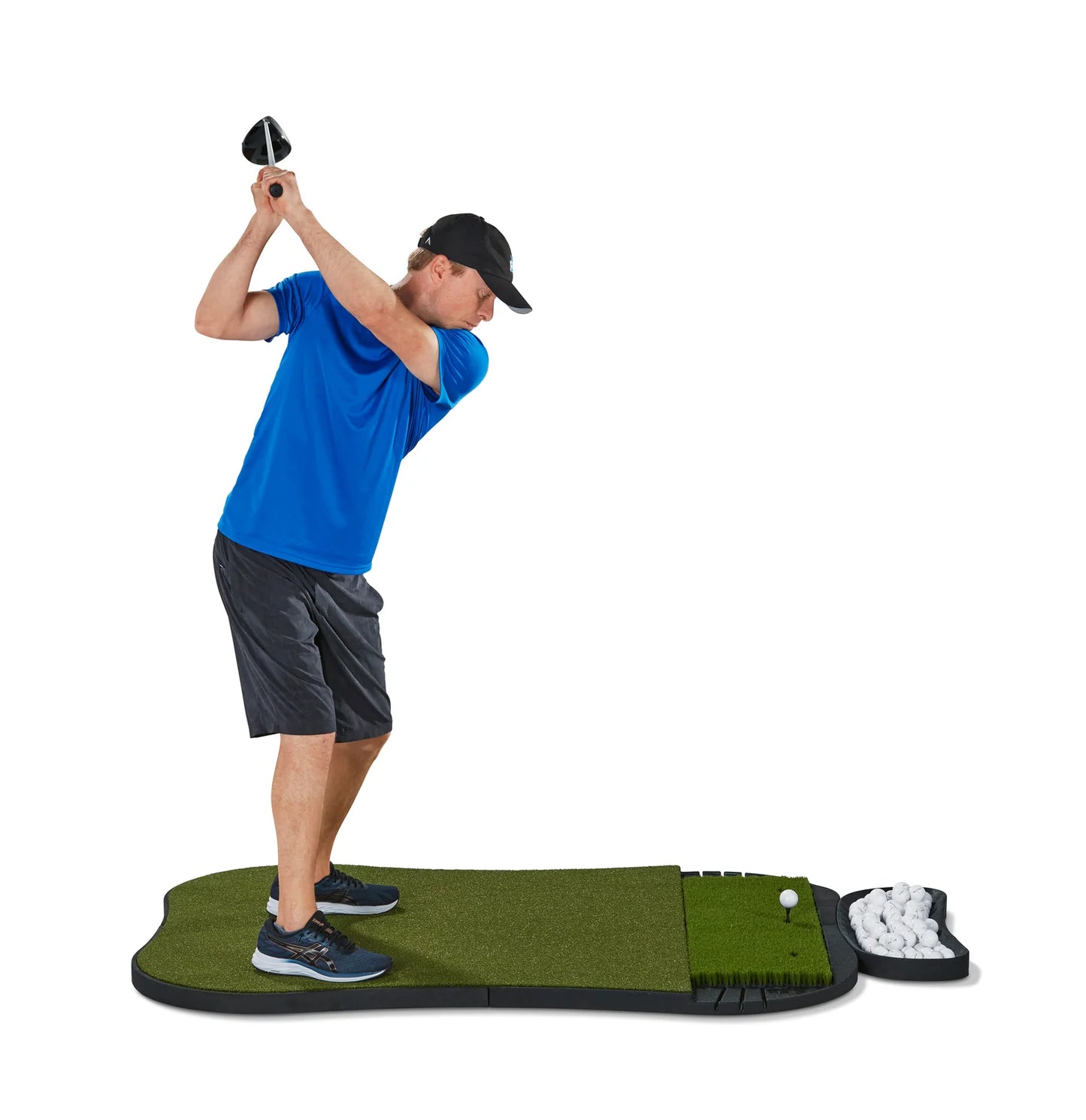 Fiberbuilt Grass Series Hourglass Pro Studio Golf Mat - Single Hitting - 5'x4'