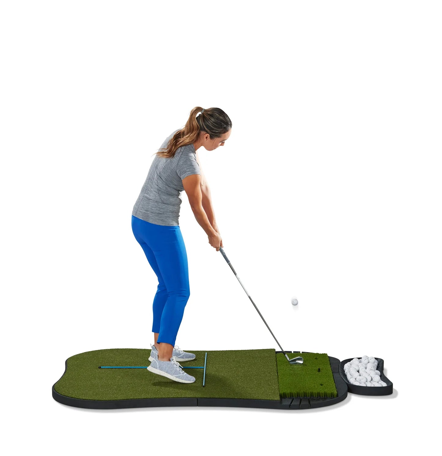 Fiberbuilt Grass Series Hourglass Pro Studio Golf Mat - Single Hitting - 5'x4'