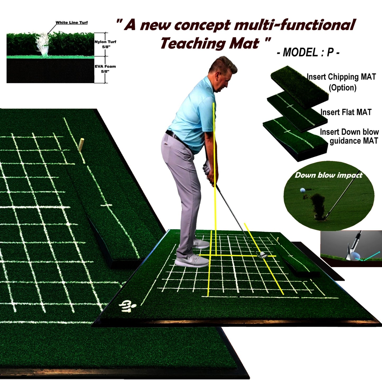 Golf Teaching Mat - Personal Model