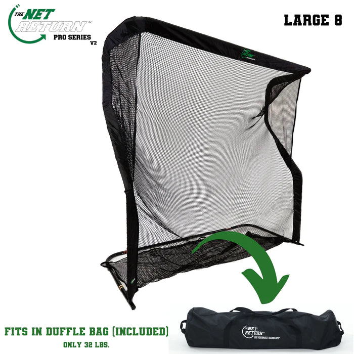 The Net Return Pro Series V2 Golf Net - Large 8 - (8'x8')