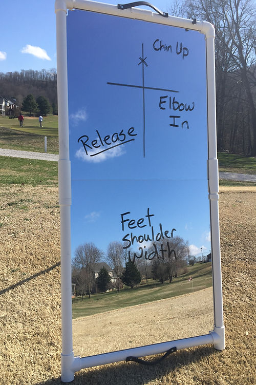 Full Size Folding Golf Mirror (2'x4')