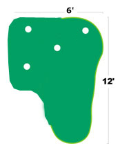 Big Moss Country Club 6'x10' Putting Green