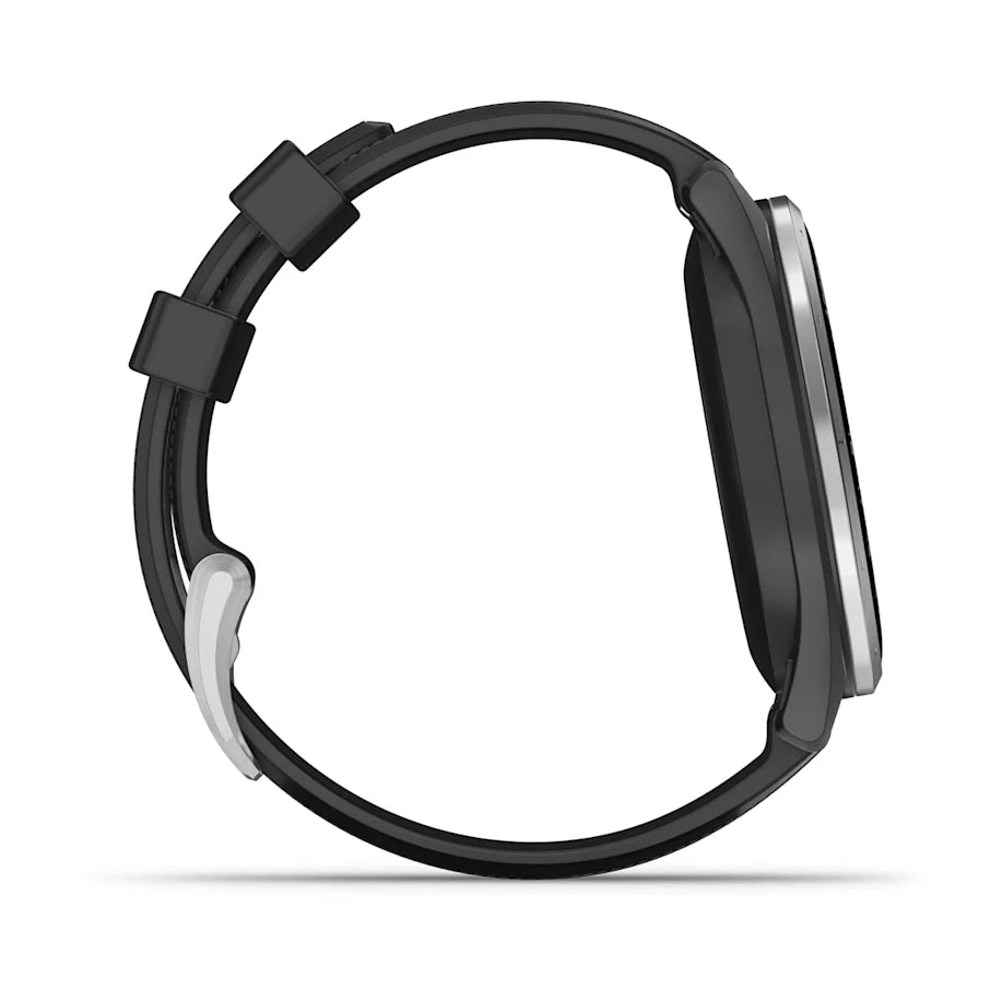 Garmin Approach S44 GPS Golf Watch - Silver Bezel/Black Band