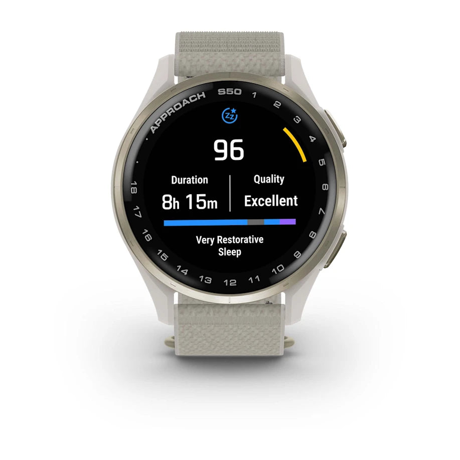 Garmin Approach S50 GPS Golf Watch - Gold Bezel/Ivory Band