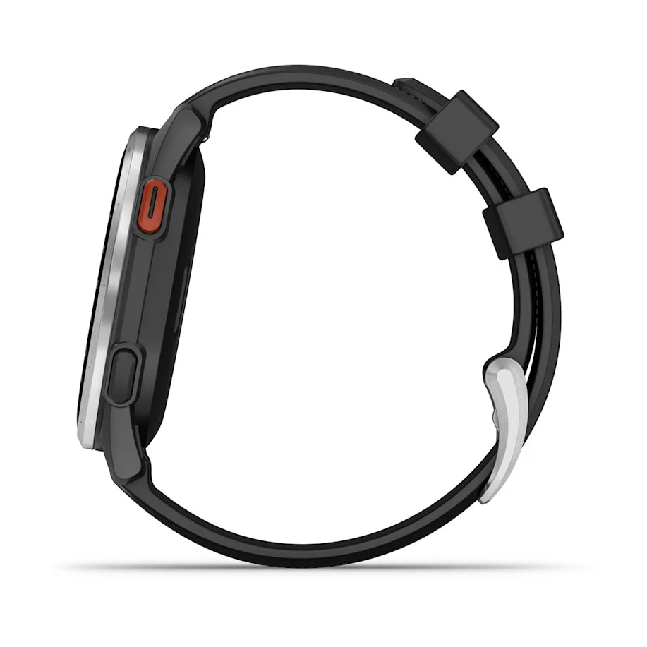 Garmin Approach S44 GPS Golf Watch - Silver Bezel/Black Band