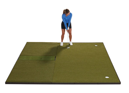 Fiberbuilt Grass Series Combo Golf Mat System - Center Hitting - 10'x10'