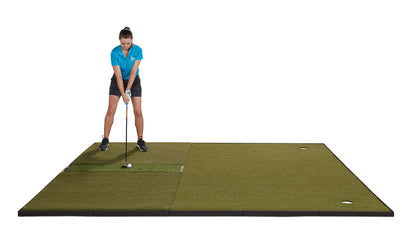 Fiberbuilt Grass Series Combo Golf Mat System - Center Hitting - 10'x10'