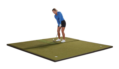 Fiberbuilt Grass Series Combo Golf Mat System - Center Hitting - 10'x10'