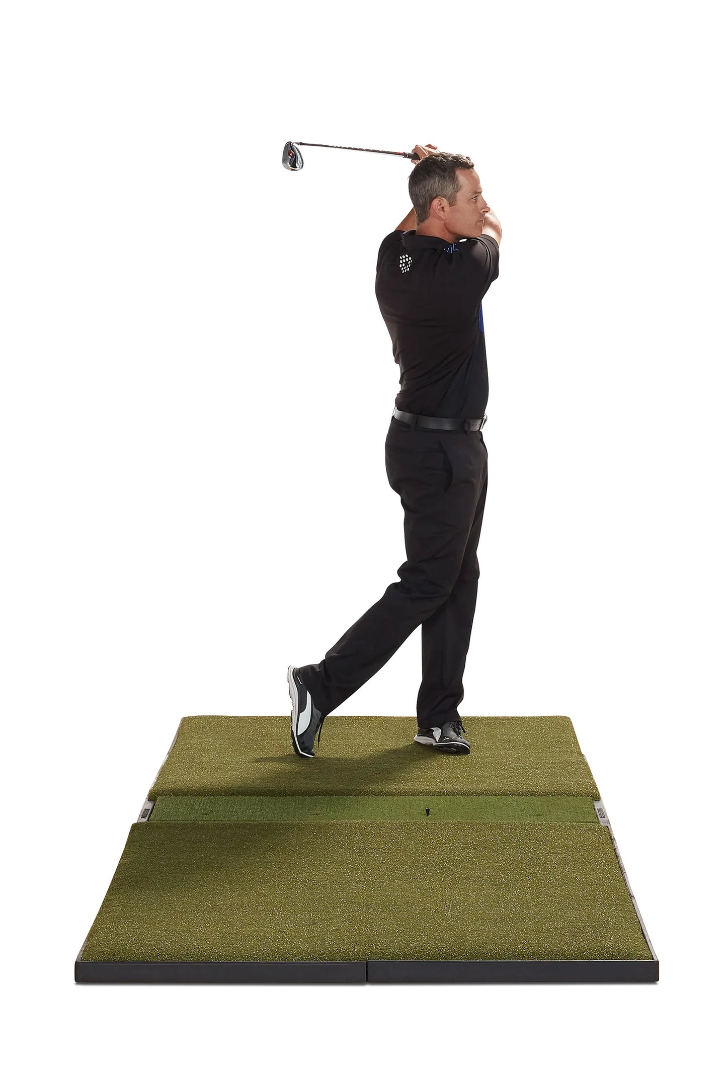 Fiberbuilt Grass Series Studio Golf Mat - Center Hitting - 9'x4'