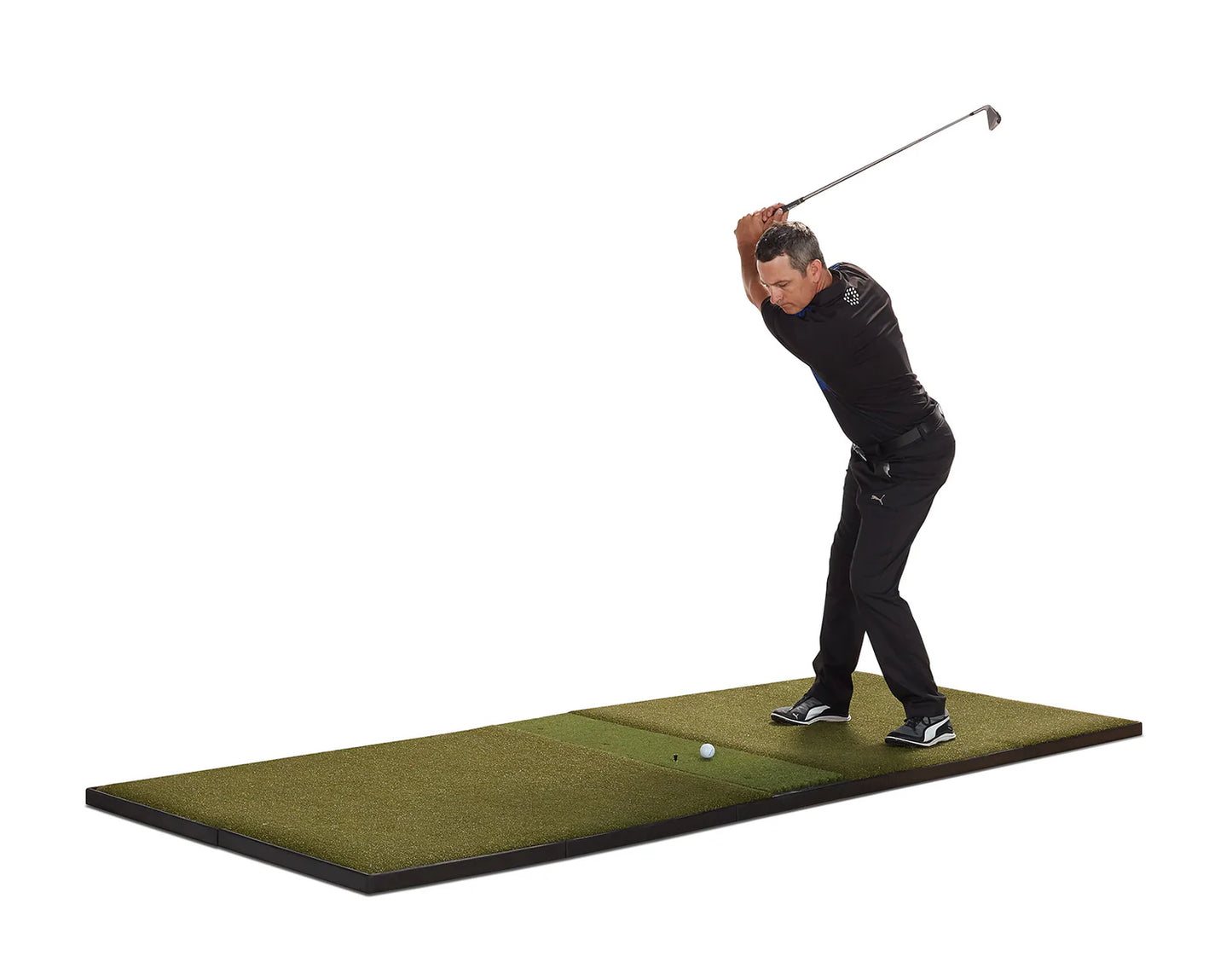 Fiberbuilt Grass Series Studio Golf Mat - Center Hitting - 9'x4'