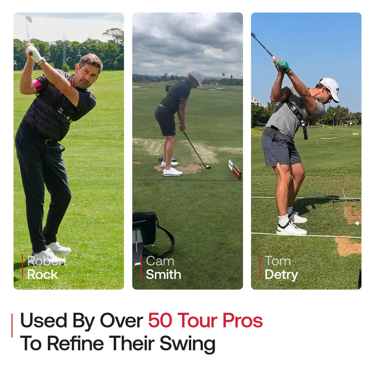 TRS Slider used by tour pros Robert Rock, Cam Smith and Tom Detry