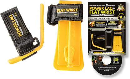 Power Lag and Flat Wrist Combo Golf Trainer