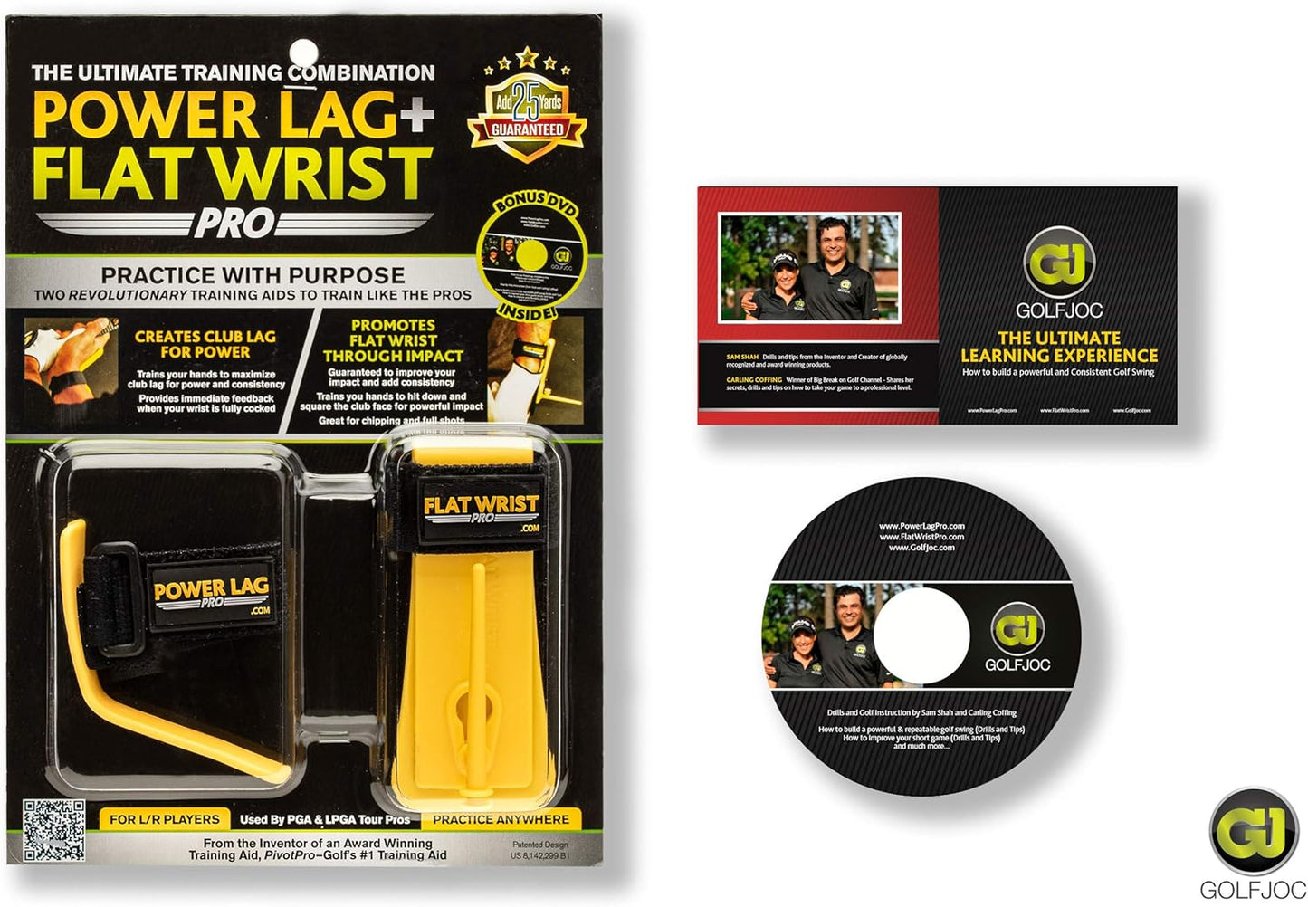 Power Lag and Flat Wrist Combo Golf Trainer