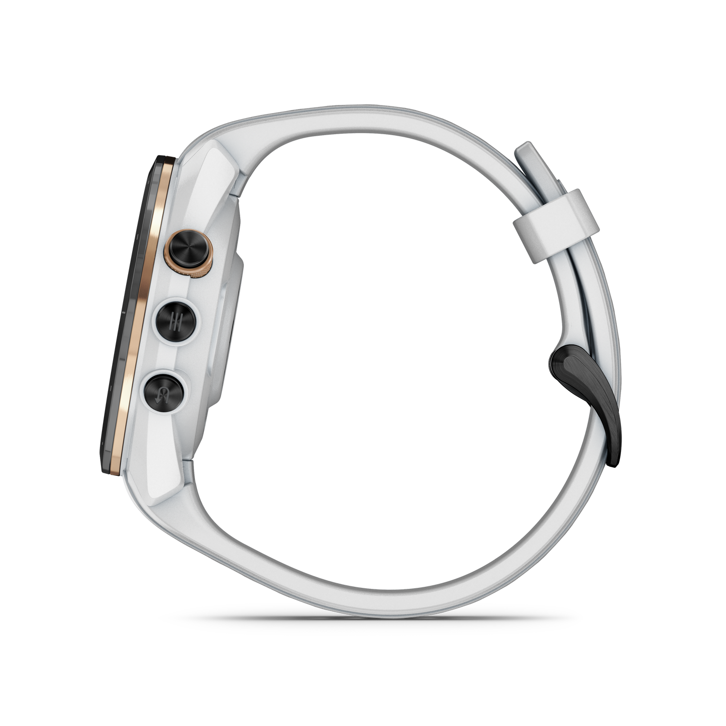 Garmin Approach S70 Golf GPS Watch - Black/42mm - Ceramic Bezel/White Silicone Band