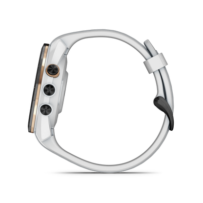 Garmin Approach S70 Golf GPS Watch - Black/42mm - Ceramic Bezel/White Silicone Band