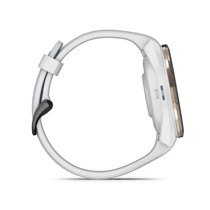 Garmin Approach S70 Golf GPS Watch - Black/42mm - Ceramic Bezel/White Silicone Band