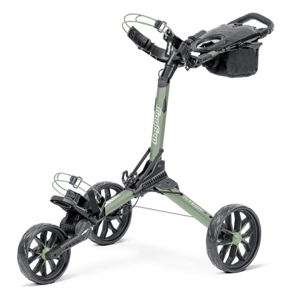 Bag Boy Nitron Auto-Open Golf Push Cart in Sage/White