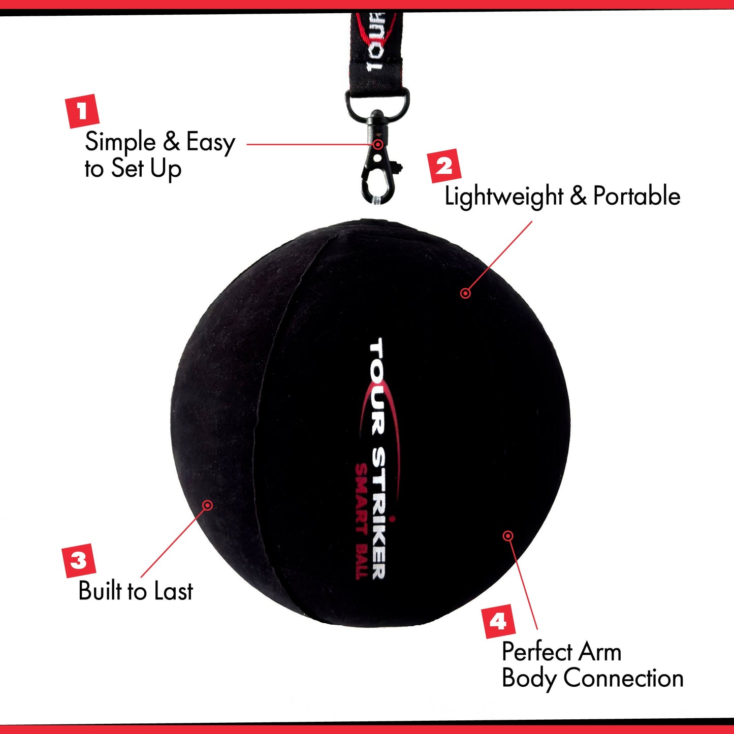 Tour Striker Smart Ball - Golf Swing Training Aid