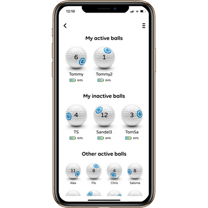 Chiping GPS Tracked Golf Balls - 3 Ball Sleeve