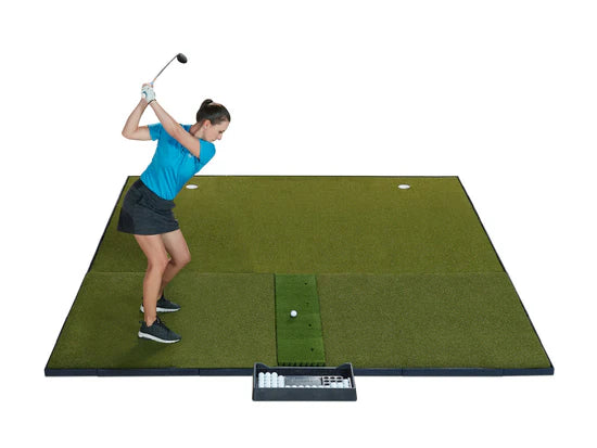Fiberbuilt Grass Series Combo Golf Mat System - Center Hitting - 10'x10'