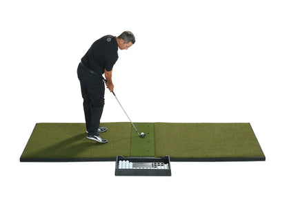 Fiberbuilt Grass Series Studio Golf Mat - Center Hitting - 9'x4'