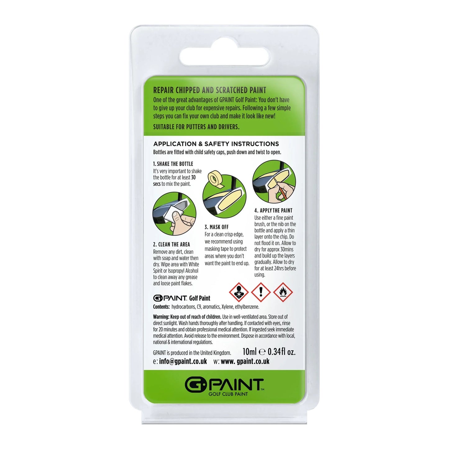 GPaint Golf Club Touch Up Paint - Odyssey 2-Ball White - (Discs Only)