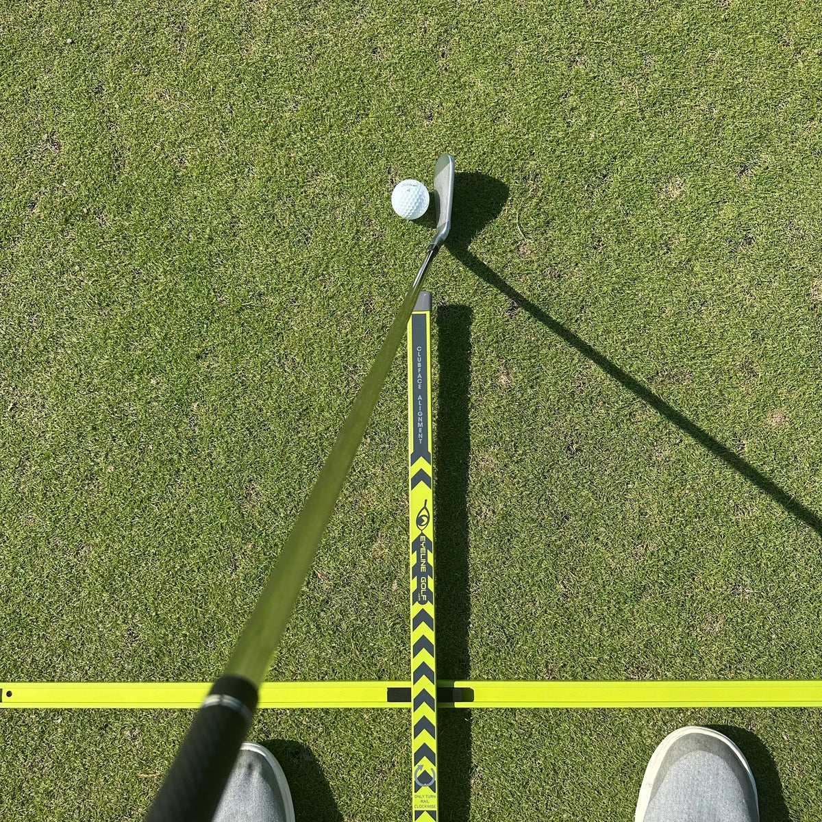 Eyeline Golf Practice-T Alignment & Ball Position Guide (Green)