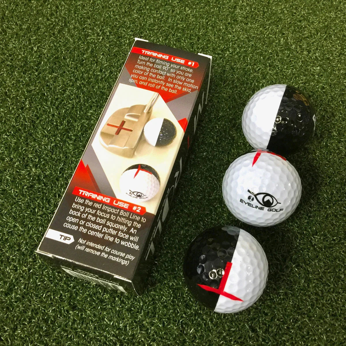 Eyeline Golf MyRoll 2-Color Golf Ball (3-Pack)