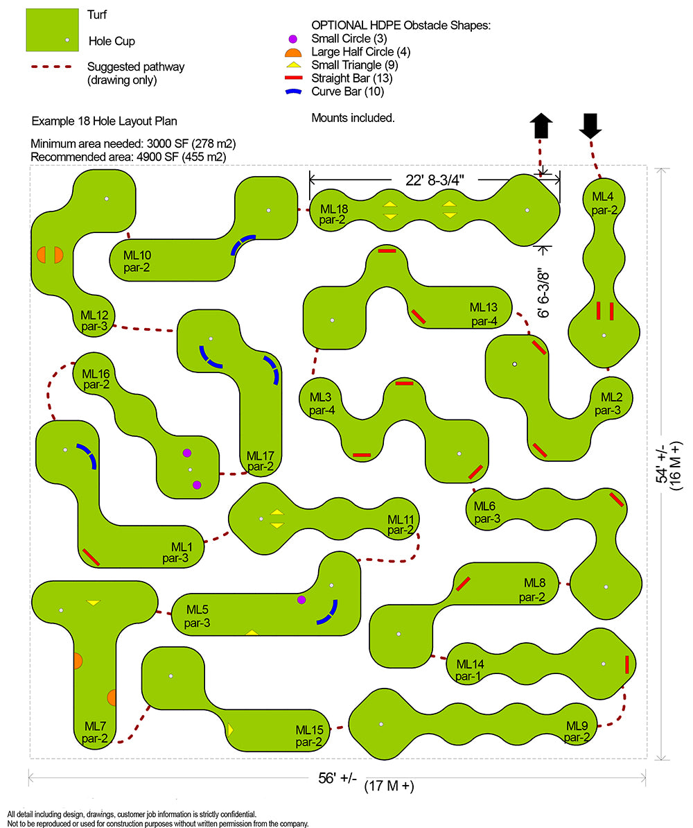 Mini Links 18 Hole Miniature Golf Course