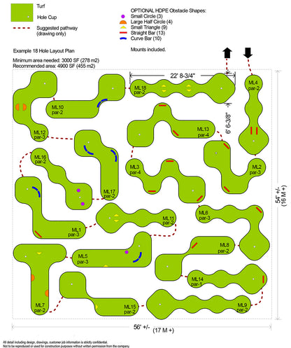 Mini Links 18 Hole Miniature Golf Course