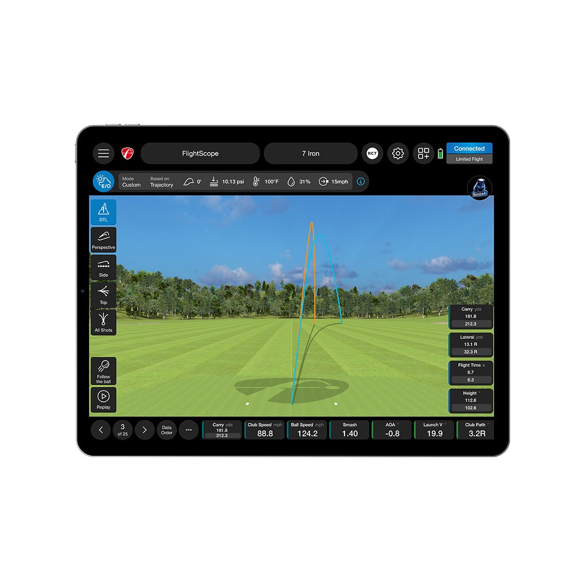 FlightScope X3C Golf Launch Monitor
