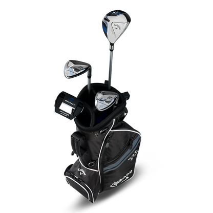 Callaway XJ Junior Level 1 clubs in the stand bag with headcover