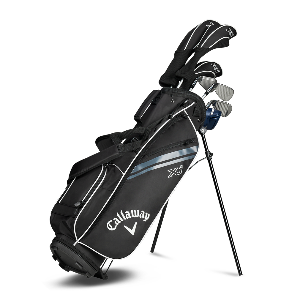 Callaway XJ Junior Level 3 set with headcovers in the black stand bag