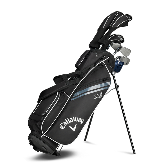 Callaway XJ Junior Level 3 set with headcovers in the black stand bag