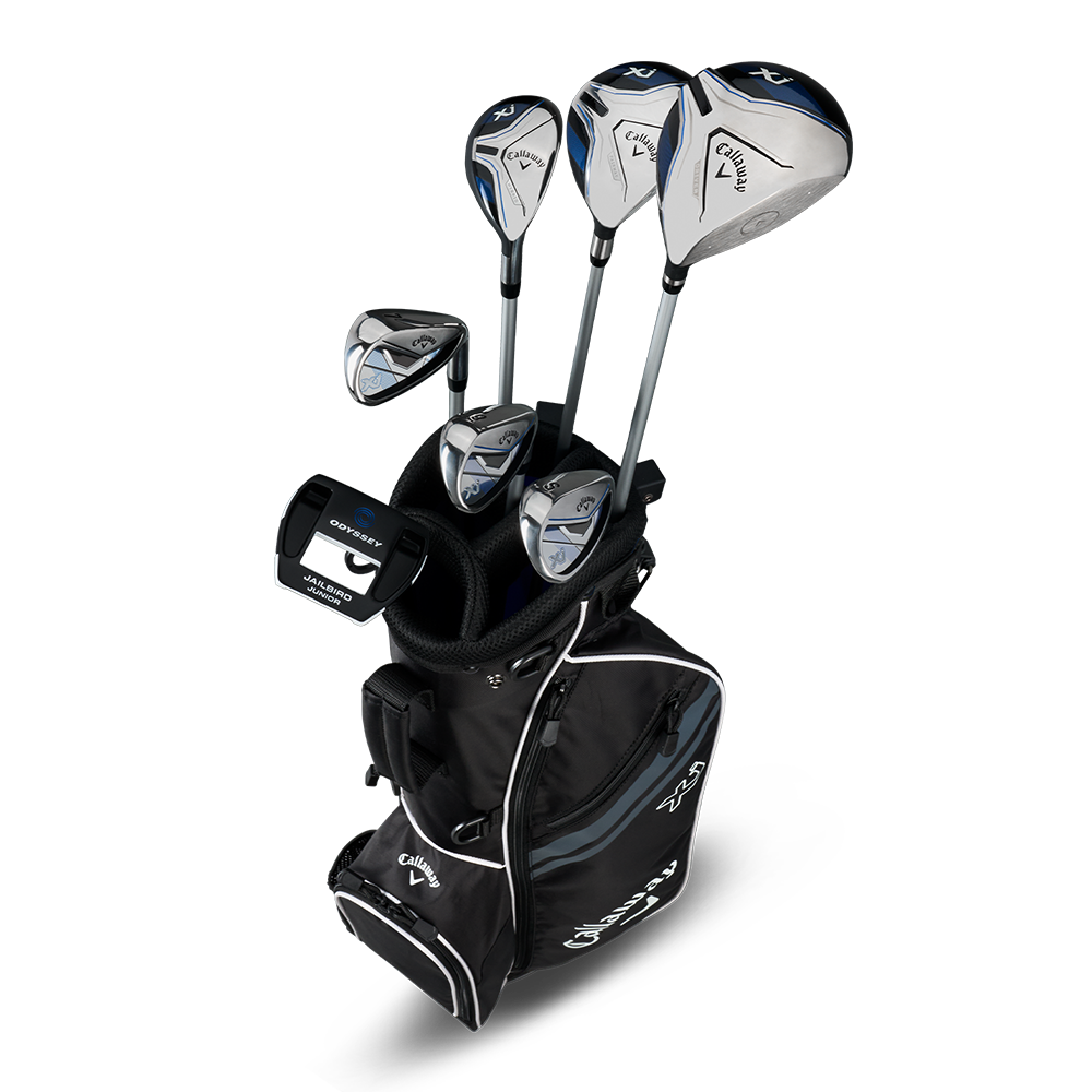 Callaway XJ Junior Level 3 complete set — all seven clubs in the black stand bag