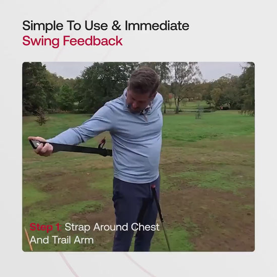 How to use the TRS Slider: strap around chest and trail arm