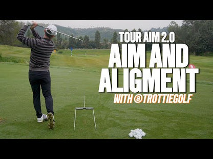 Tour Aim 2.0 Golf Training Aid (With 3 Alignment Sticks)