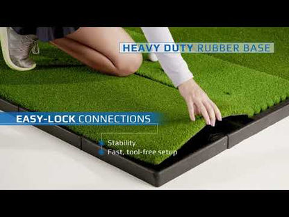 Fiberbuilt Grass Series Studio Golf Mat - Center Hitting - 9'x4'