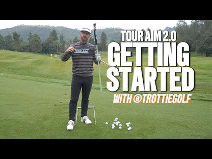 Tour Aim 2.0 Golf Training Aid (With 3 Alignment Sticks)
