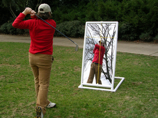 PVC Golf Training Mirror (2'x4') - Full Length Teaching & Training Golf Mirror