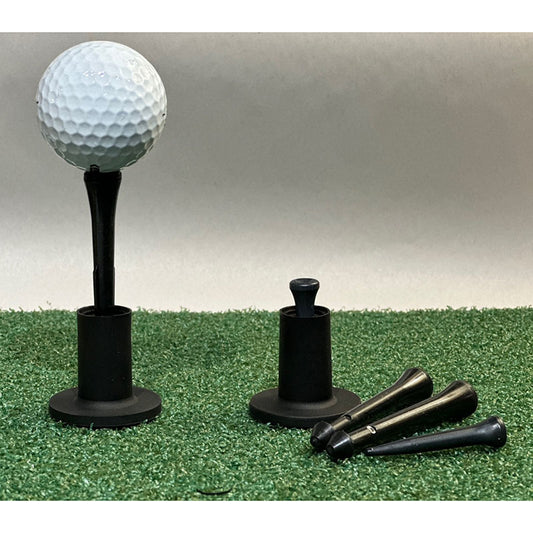 TrueShot Adjustable Simulator Golf Tee (Combo Pack)